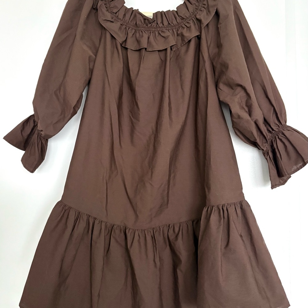 H&M Chocolate Brown Mini Dress NWT!!!
